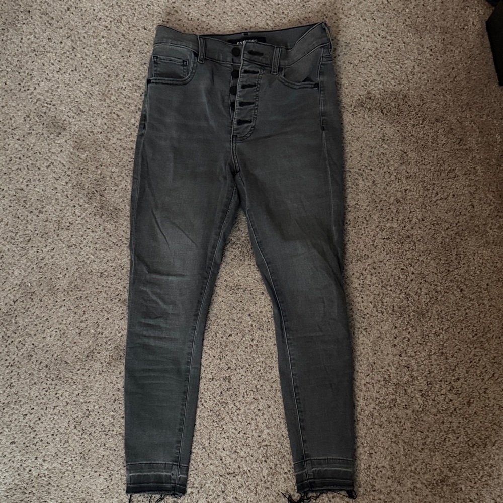 Express Charcoal Button-Up Jeans